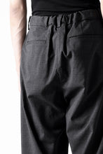 画像をギャラリービューアに読み込む, COLINA THE SLACKS / WASHABLE WOOL TROPICAL (DARK GREY)