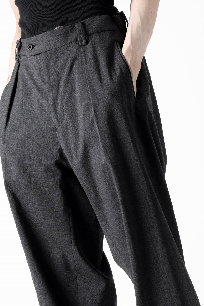 COLINA THE SLACKS / WASHABLE WOOL TROPICAL (DARK GREY)