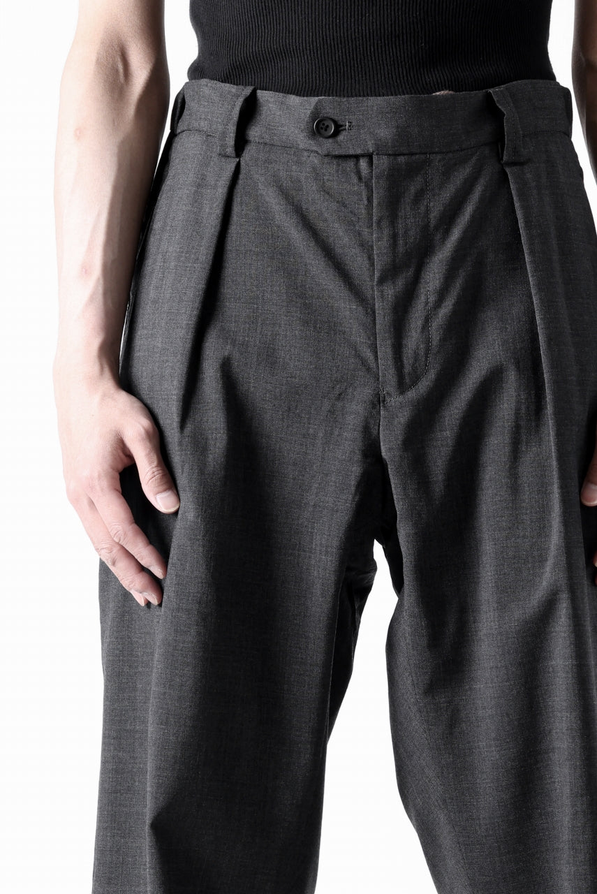 COLINA THE SLACKS / WASHABLE WOOL TROPICAL (DARK GREY)