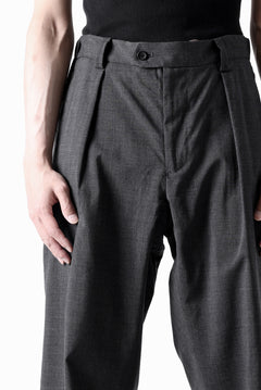 画像をギャラリービューアに読み込む, COLINA THE SLACKS / WASHABLE WOOL TROPICAL (DARK GREY)