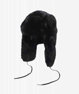 MASTERMIND WORLD x KANGOL® FAUX FUR TRAPPER (BLACK)