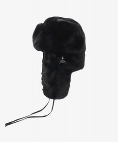 画像をギャラリービューアに読み込む, MASTERMIND WORLD x KANGOL® FAUX FUR TRAPPER (BLACK)