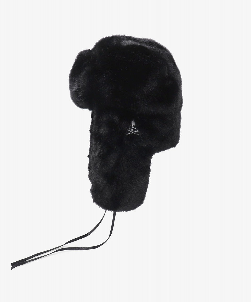 画像をギャラリービューアに読み込む, MASTERMIND WORLD x KANGOL® FAUX FUR TRAPPER (BLACK)