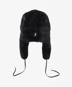 画像をギャラリービューアに読み込む, MASTERMIND WORLD x KANGOL® FAUX FUR TRAPPER (BLACK)