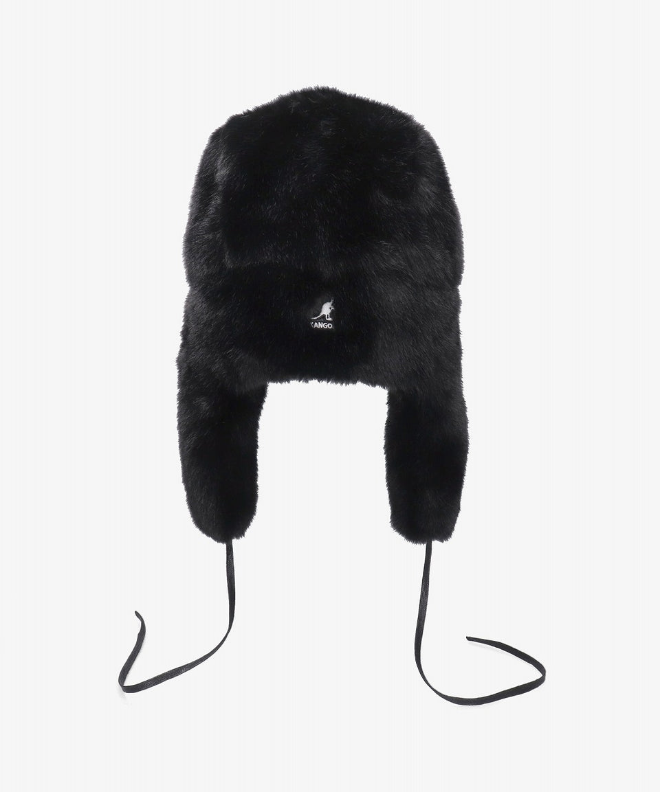 画像をギャラリービューアに読み込む, MASTERMIND WORLD x KANGOL® FAUX FUR TRAPPER (BLACK)