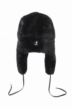 画像をギャラリービューアに読み込む, MASTERMIND WORLD x KANGOL® FAUX FUR TRAPPER (BLACK)