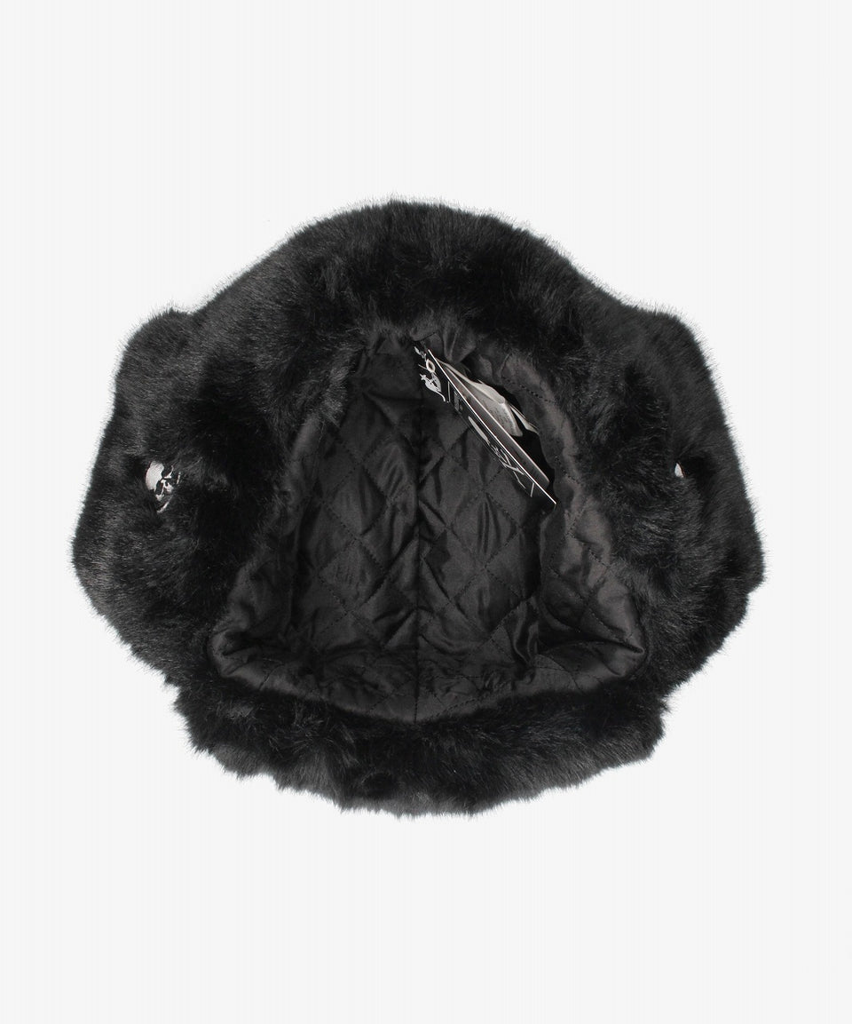 画像をギャラリービューアに読み込む, MASTERMIND WORLD x KANGOL® FAUX FUR TRAPPER (BLACK)