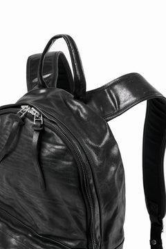 画像をギャラリービューアに読み込む, ISAMU KATAYAMA BACKLASH ITALY SHOULDER VINTAGE GARMENT-WASH BACKPACK (BLACK)