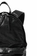 画像をギャラリービューアに読み込む, ISAMU KATAYAMA BACKLASH ITALY SHOULDER VINTAGE GARMENT-WASH BACKPACK (BLACK)