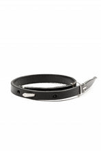 画像をギャラリービューアに読み込む, m.a+ extra thin bracelet / A-F0LA1 / GR 3,0 (BLACK)