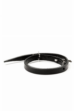 画像をギャラリービューアに読み込む, m.a+ extra thin bracelet / A-F0LA1 / GR 3,0 (BLACK)