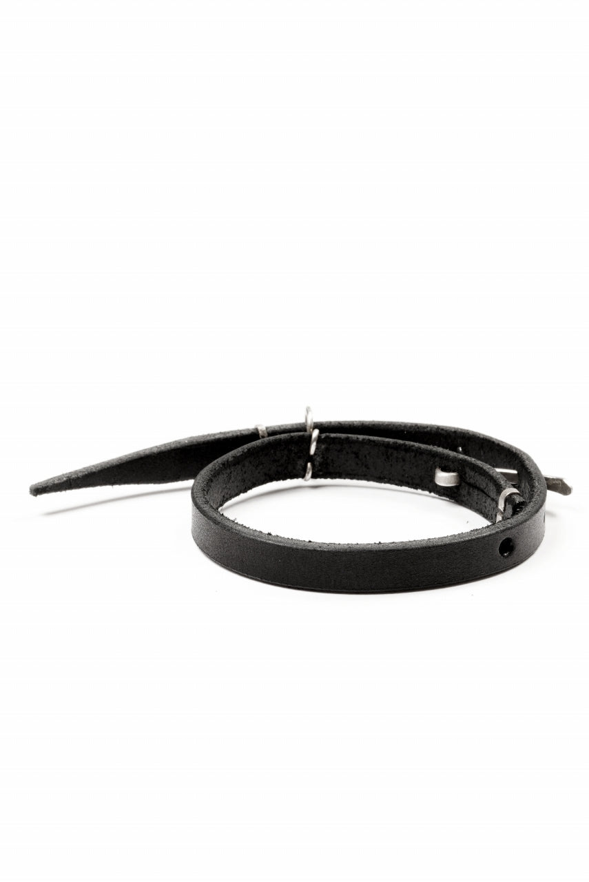 画像をギャラリービューアに読み込む, m.a+ extra thin bracelet / A-F0LA1 / GR 3,0 (BLACK)