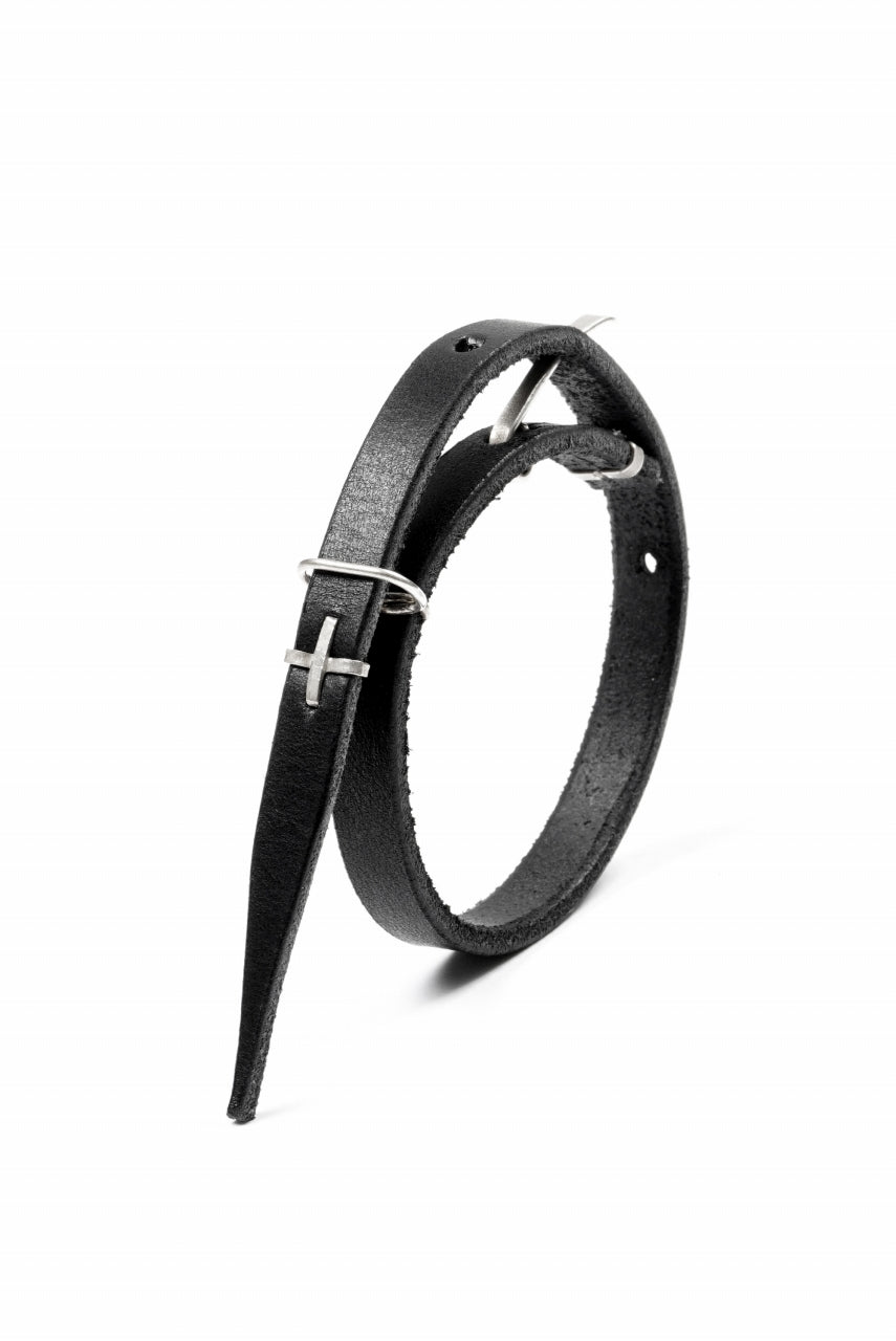 画像をギャラリービューアに読み込む, m.a+ extra thin bracelet / A-F0LA1 / GR 3,0 (BLACK)