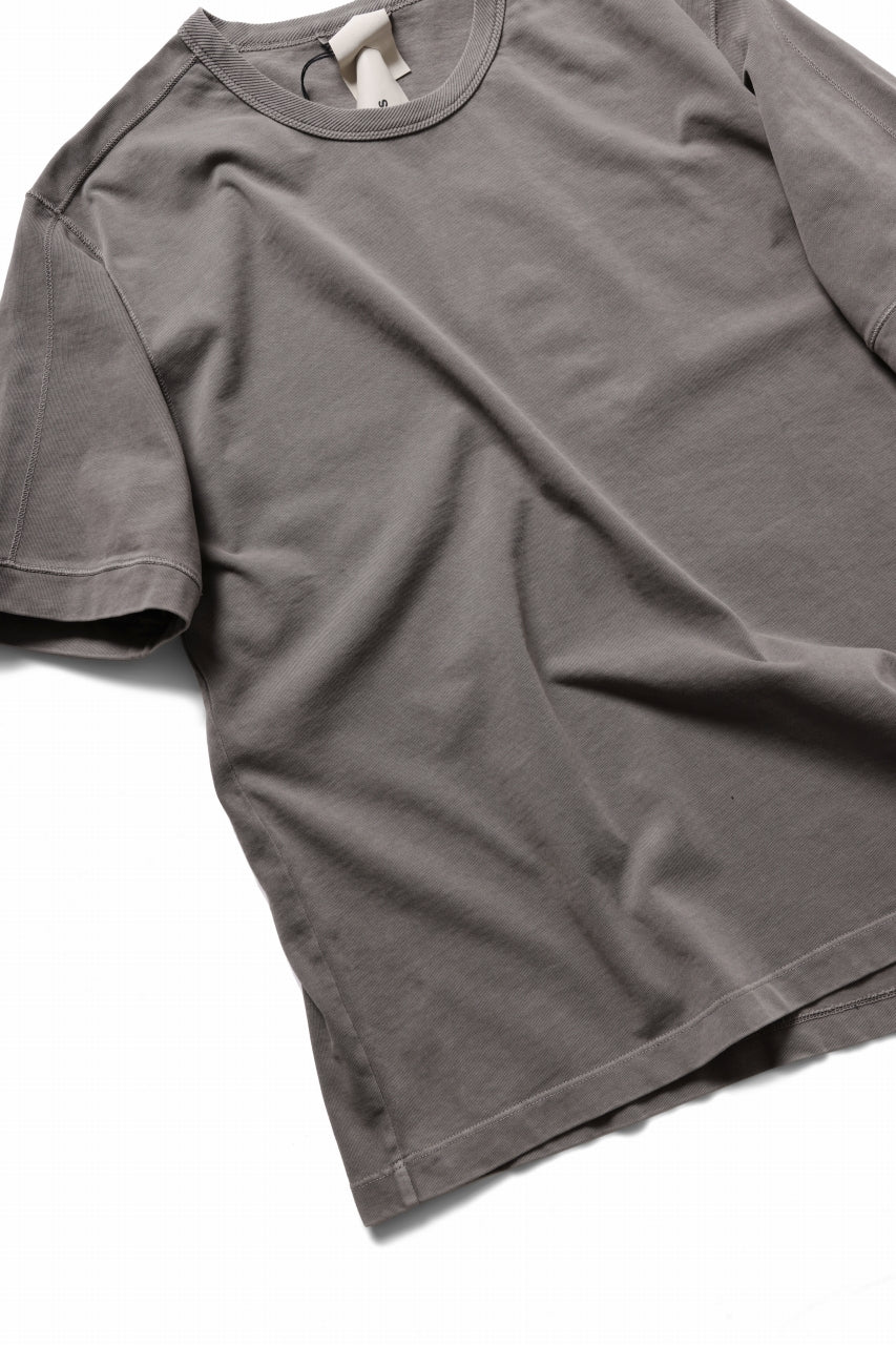 Ten c MINERAL DYED T-SHIRT COTTON JERSEY (GRAY)