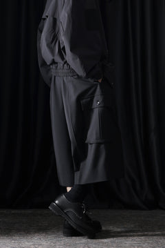 Load image into Gallery viewer, TARO HORIUCHI / th products Wide Cargo Shorts / 2Way Stretch W/P Tropical (black)