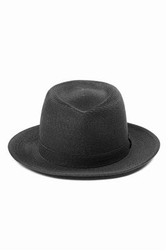 Load image into Gallery viewer, LASTMAN ABACA PANAMA HAT feat.KIJIMA TAKAYUKI (BLACK)