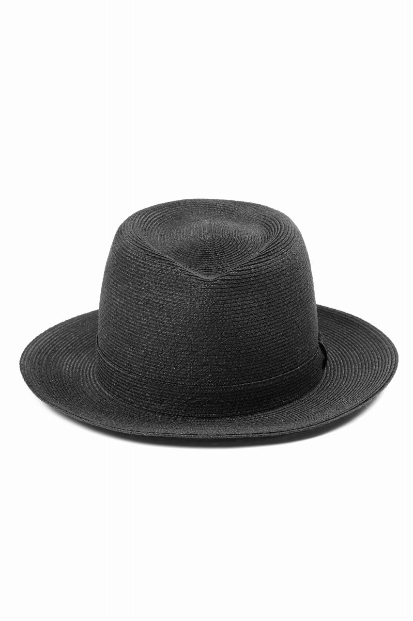 Load image into Gallery viewer, LASTMAN ABACA PANAMA HAT feat.KIJIMA TAKAYUKI (BLACK)