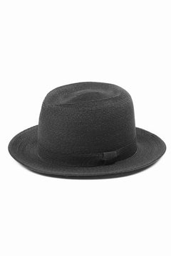Load image into Gallery viewer, LASTMAN ABACA PANAMA HAT feat.KIJIMA TAKAYUKI (BLACK)