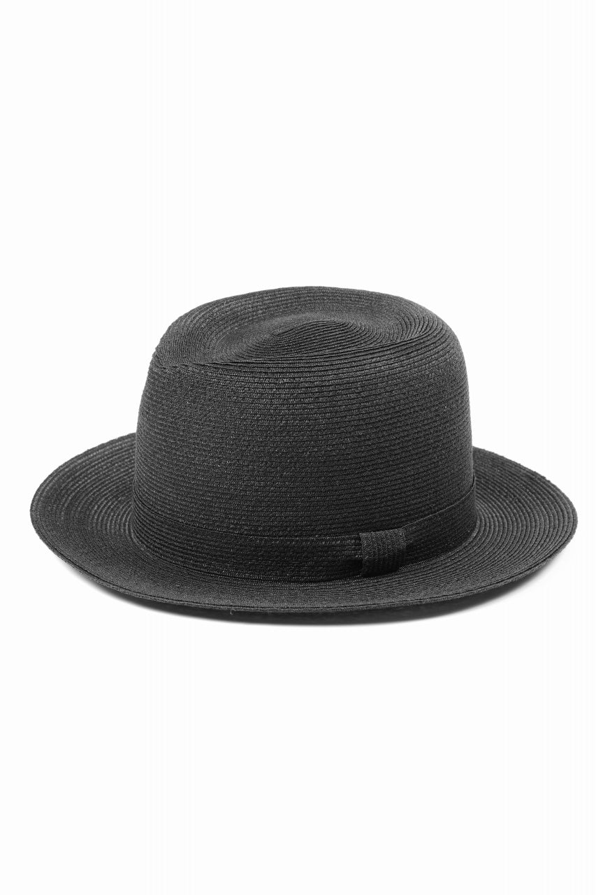 Load image into Gallery viewer, LASTMAN ABACA PANAMA HAT feat.KIJIMA TAKAYUKI (BLACK)
