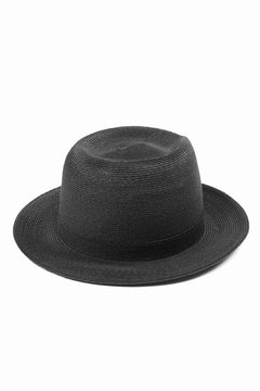 Load image into Gallery viewer, LASTMAN ABACA PANAMA HAT feat.KIJIMA TAKAYUKI (BLACK)