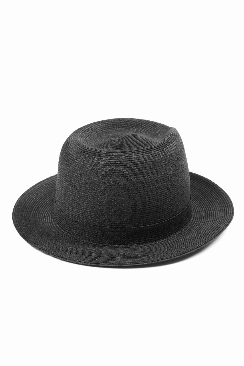 Load image into Gallery viewer, LASTMAN ABACA PANAMA HAT feat.KIJIMA TAKAYUKI (BLACK)