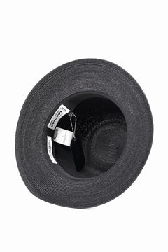 Load image into Gallery viewer, LASTMAN ABACA PANAMA HAT feat.KIJIMA TAKAYUKI (BLACK)