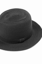 Load image into Gallery viewer, LASTMAN ABACA PANAMA HAT feat.KIJIMA TAKAYUKI (BLACK)