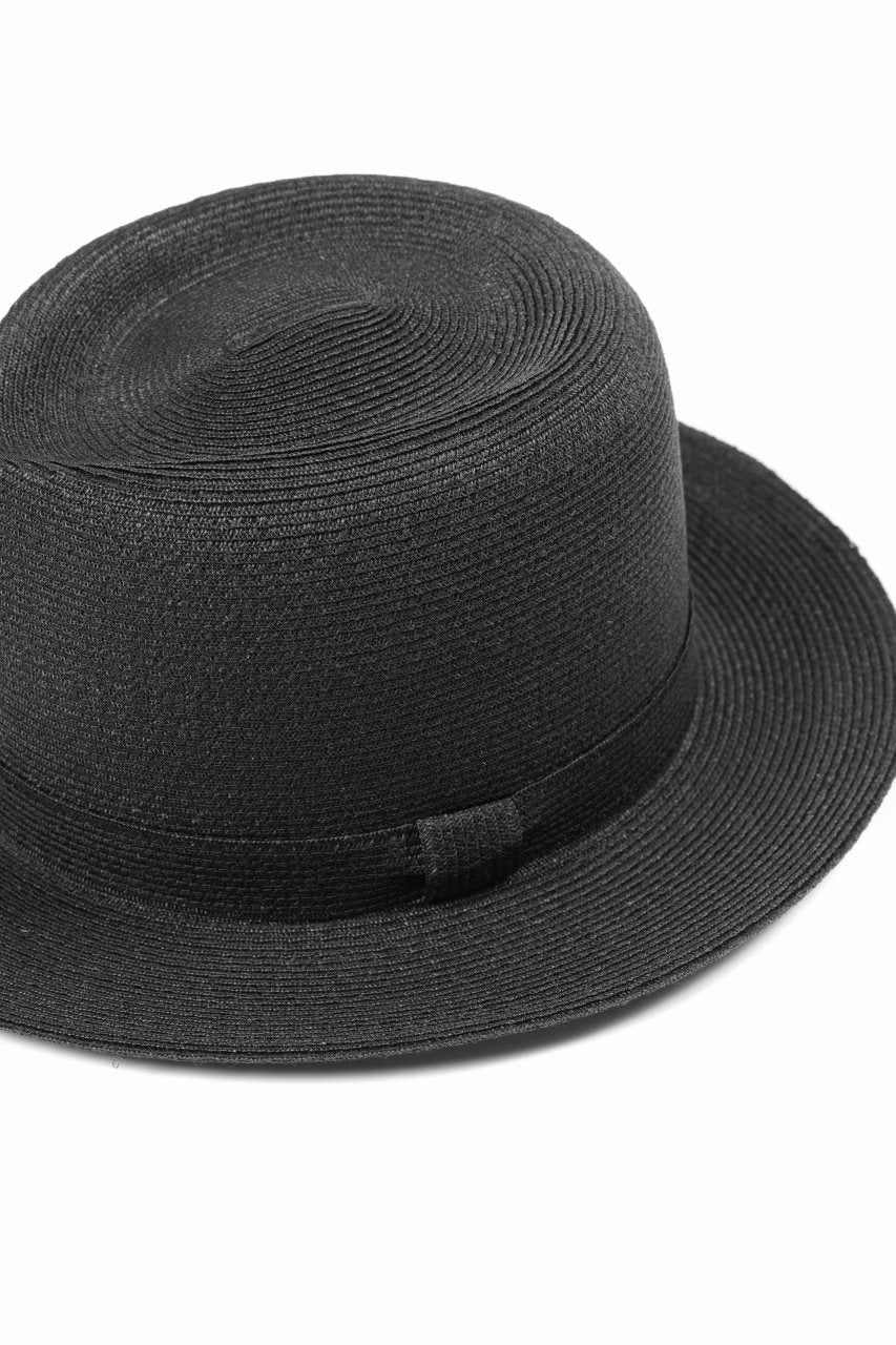 Load image into Gallery viewer, LASTMAN ABACA PANAMA HAT feat.KIJIMA TAKAYUKI (BLACK)
