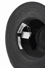 Load image into Gallery viewer, LASTMAN ABACA PANAMA HAT feat.KIJIMA TAKAYUKI (BLACK)