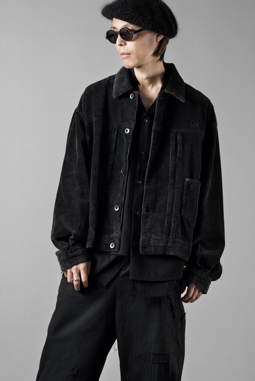 Professor.E AGED CORDUROY JKT (AGED BLACK)