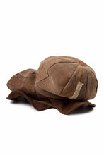 Load image into Gallery viewer, ierib Casquette Cap / Vintage SAKABUKURO x Lamb Suede Leather (BROWN #B)