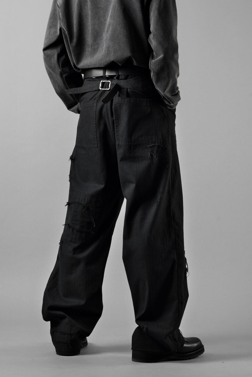 Professor e スラックス 裾ほつれあり Professor.E DISTRESSED WORK