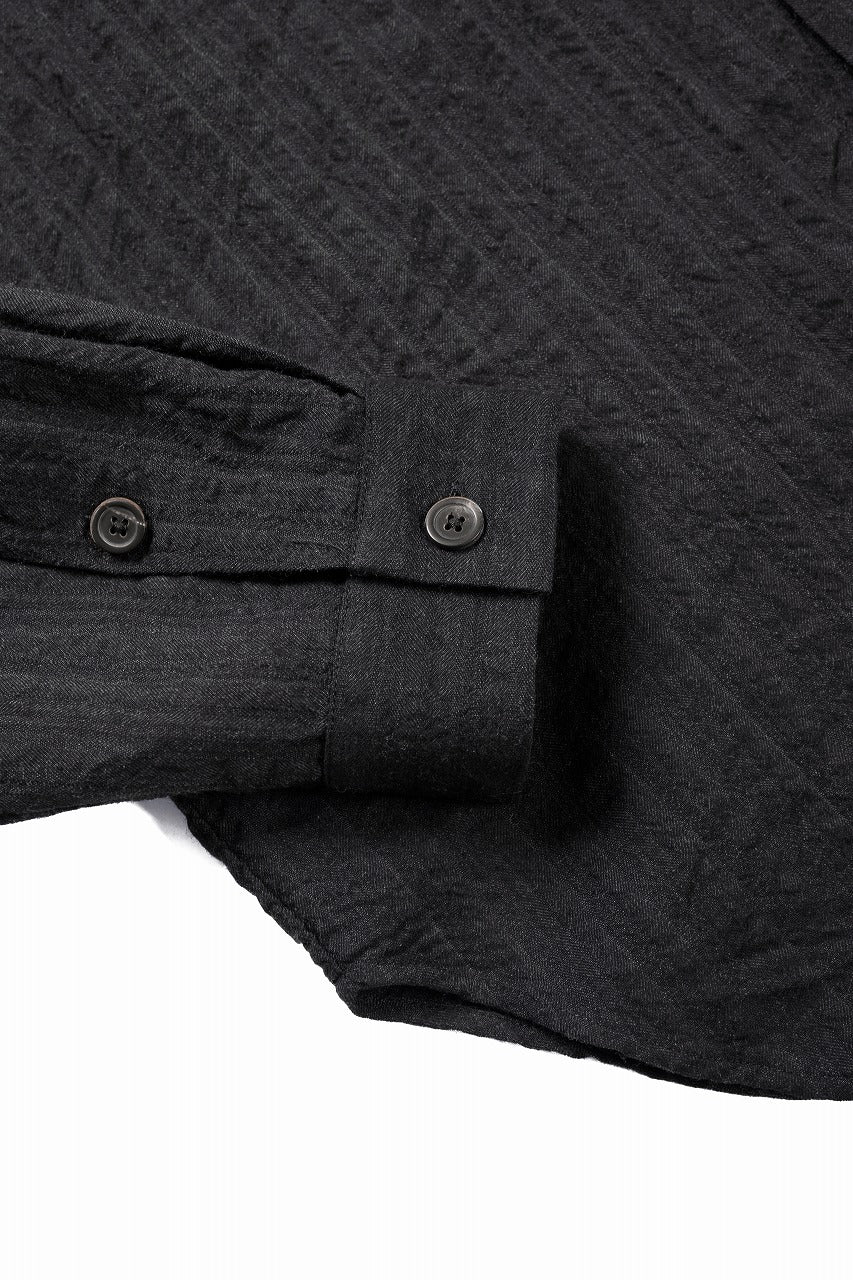 画像をギャラリービューアに読み込む, forme d&#39;expression Minimal Outer Shirt / B95F (Off Black)