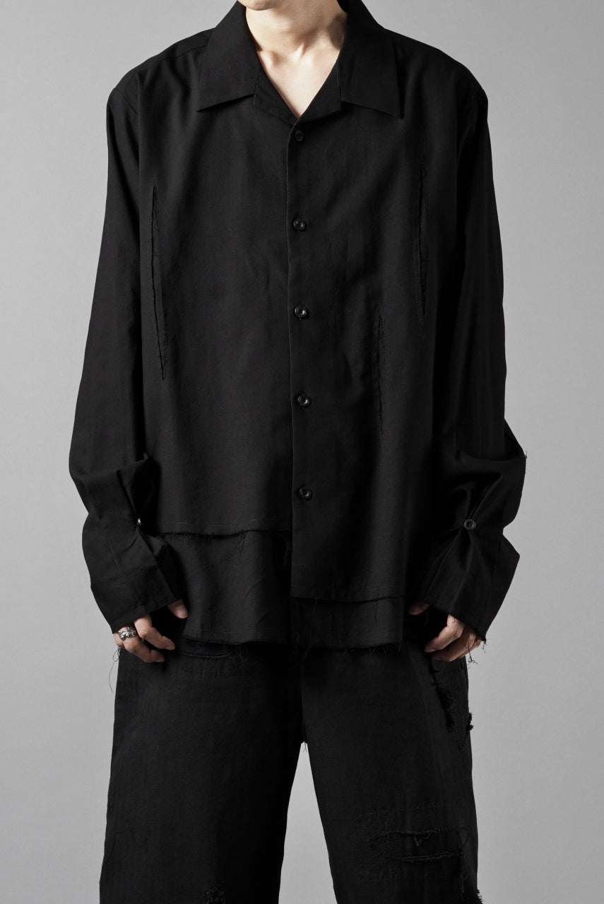 Load image into Gallery viewer, Professor.E LAYERED SHIRT (BLACK)