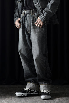 Load image into Gallery viewer, Y's for men x MASSES DENIM PANTS / HAND WASH 14.0oz BAUMWOLLE (BLACK)