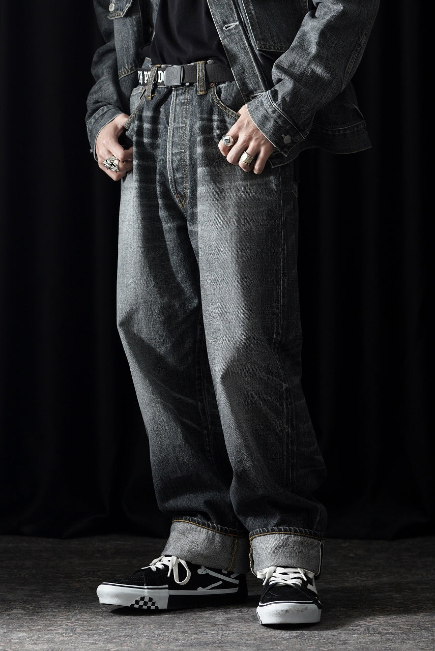 Load image into Gallery viewer, Y's for men x MASSES DENIM PANTS / HAND WASH 14.0oz BAUMWOLLE (BLACK)