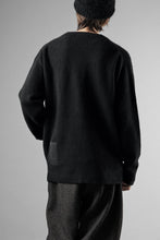 画像をギャラリービューアに読み込む, Ten c CARDIGAN / BRUSHED STRETCH WOOL (NERO)
