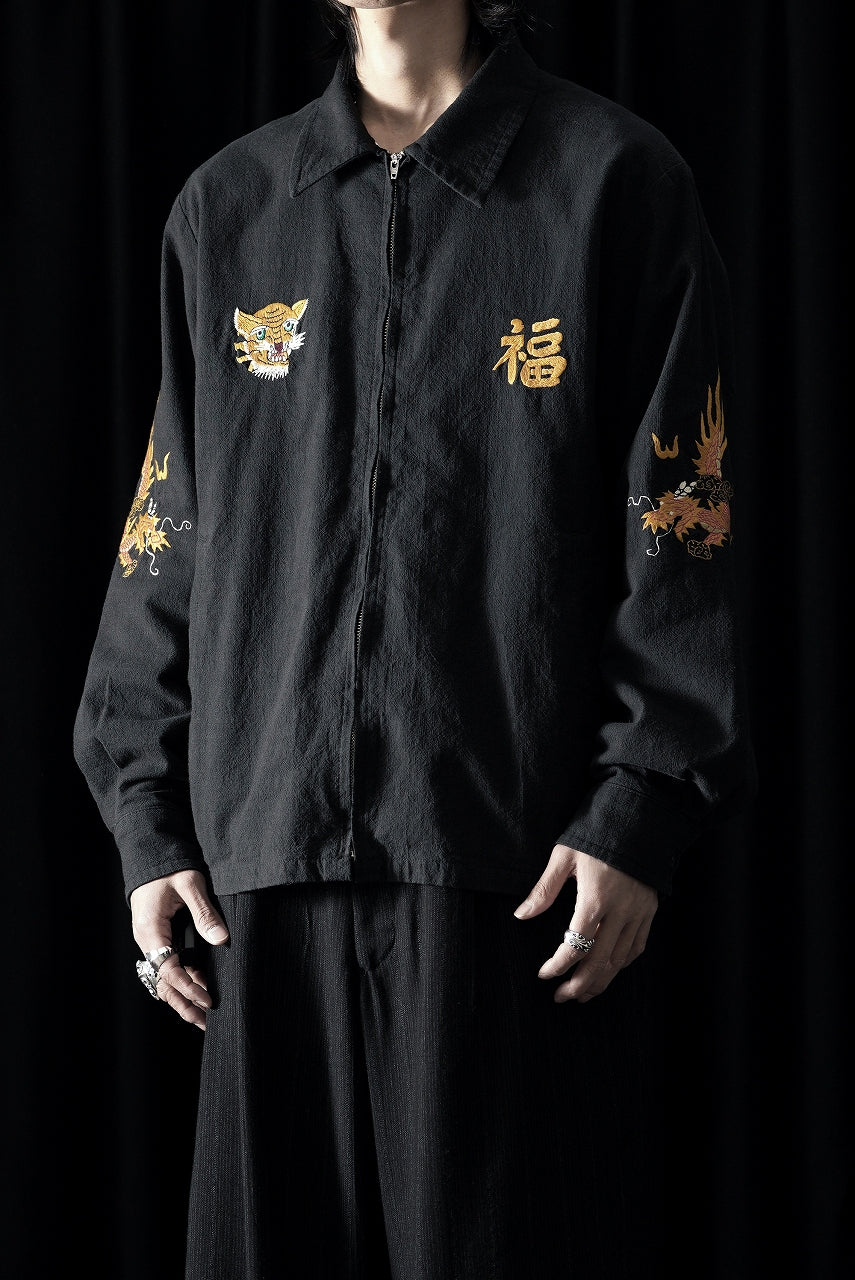 画像をギャラリービューアに読み込む, Y's for men x MASSES SOUVENIR BLOUSON / SLUB COTTON (BLACK)