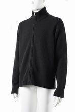 画像をギャラリービューアに読み込む, Ten c MAGLIERIA MAGLIA APERTA / BRUSHED STRETCH WOOL (NERO)