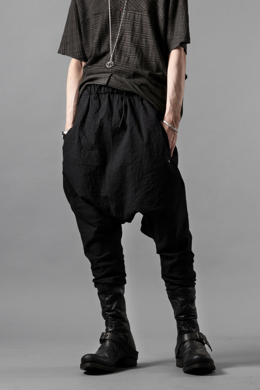 Load image into Gallery viewer, m.a+ 2 vertical pocket elastic waist sarrouel / PU521 CVPS (BLACK)