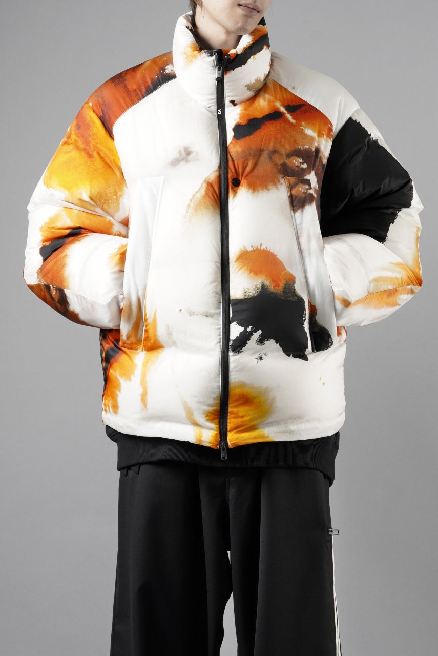 Y-3 Yohji Yamamoto AOP PUFFER DOWN JACKET (WHITE + MULTI)
