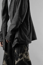 画像をギャラリービューアに読み込む, OPPOSE DUALITY CARDIGAN-JACKET / BISHU MIX WOOL (BLACK)
