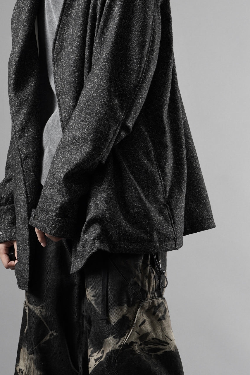 画像をギャラリービューアに読み込む, OPPOSE DUALITY CARDIGAN-JACKET / BISHU MIX WOOL (BLACK)