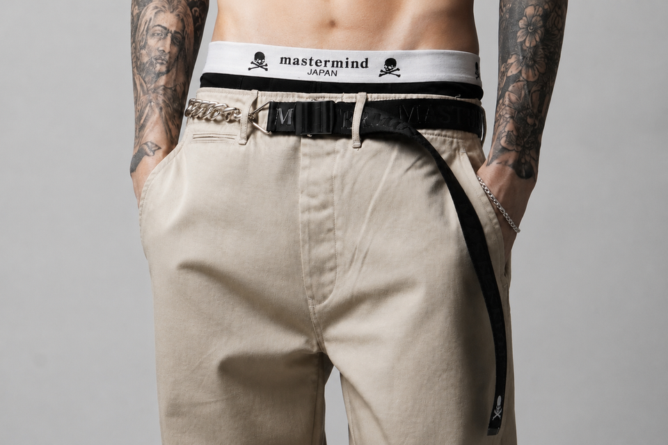 Load image into Gallery viewer, mastermind JAPAN CHAIN BELT 3cm WIDE (BLACK)