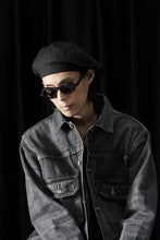 Load image into Gallery viewer, Y's for men x MASSES ADJUSTABLE BERET / LINEN CLOTH (BLACK)
