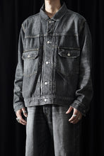 Load image into Gallery viewer, Y's for men x MASSES DENIM JACKET / HAND WASH 14.0oz BAUMWOLLE (BLACK)