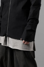 画像をギャラリービューアに読み込む, m.a+ zipped tall collar shirt jacket / H252DZ/CCE (BLACK)