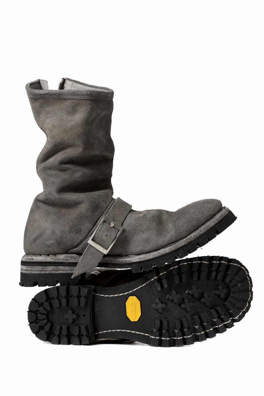 incarnation x LOOM exclusive REVERSE HORSE LEATHER ENGINEER SIDE ZIP BOOTS-7th / VIBRAM GOODYEAR WELTED (12NR)