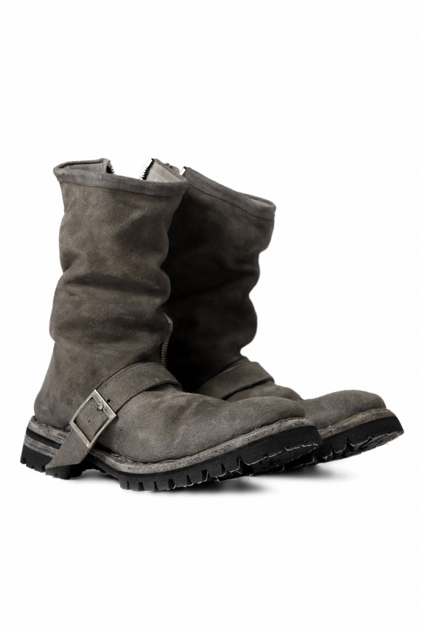 incarnation x LOOM exclusive REVERSE HORSE LEATHER ENGINEER SIDE ZIP BOOTS-7th / VIBRAM GOODYEAR WELTED (12NR)