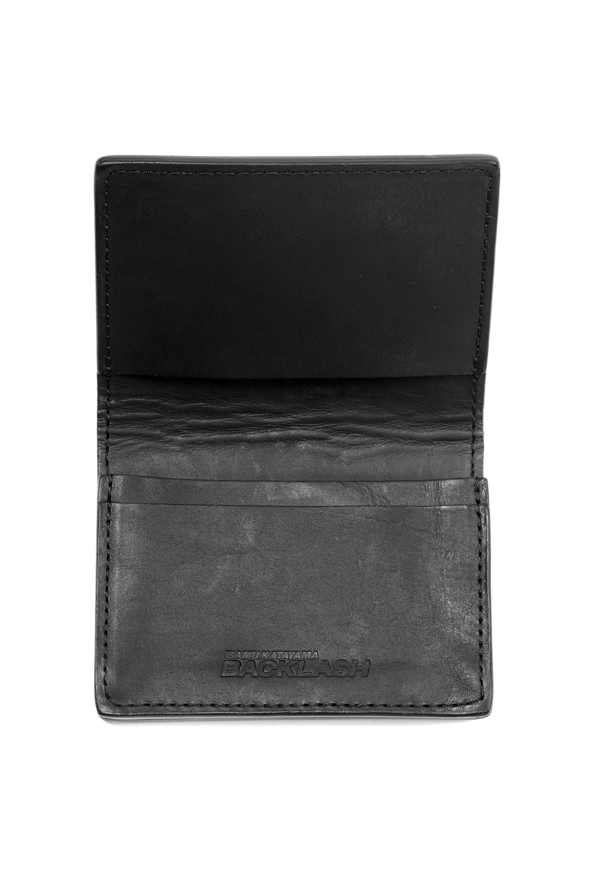 Load image into Gallery viewer, ISAMU KATAYAMA BACKLASH GUIDI CALF CARD CASE (BLACK)